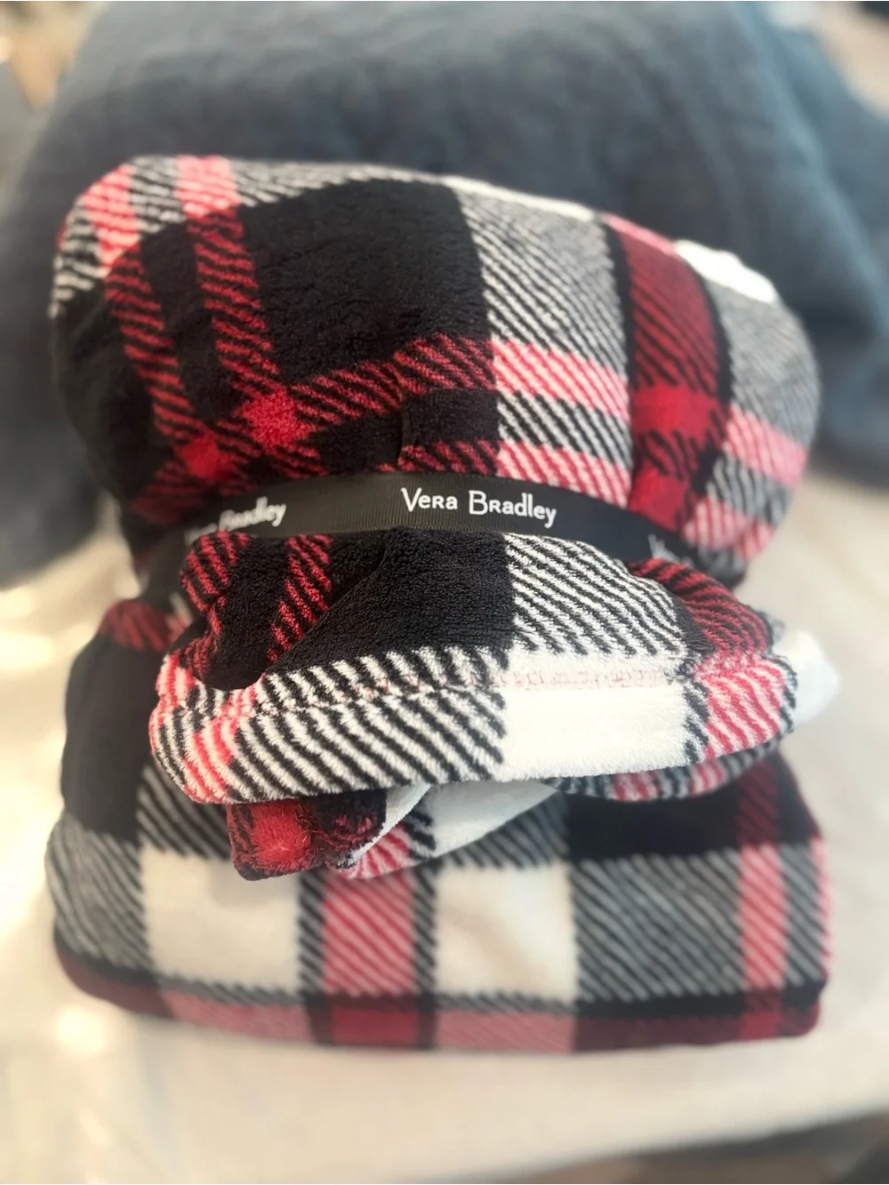 Vera Bradley Wearable Blanket Plaid Plush Throw Cozy NWT Gift